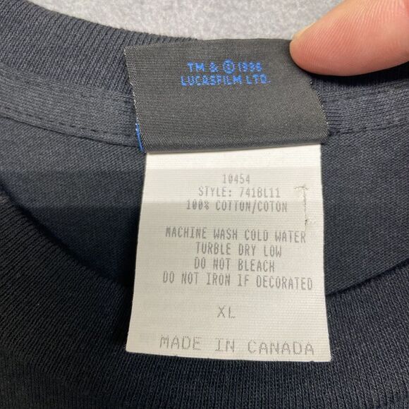 NWT Vintage 1997 Star Wars Yoda Return Of The Jedi Movie Promo 90's Size XL - Picture 4 of 10